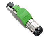 Разъемы RJ plue-8p8c-s-c6a-sh-gn разъем полевой оконцовки rj-45 (8p8c) под витую пару, для одножиль. кабеля, toolless, категория 6a, экранир| 403352 | hyperline выгодная цена