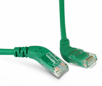 1Патч-корды патч-корд pc-apm-utp-rj45/r45-rj45/r45-c5e-1m-lszh-gn u/utp угловой, правый 45°-правый 45°, cat.5e, lszh, 1 м, зеленый | 231800 | hyperline выгодная цена
