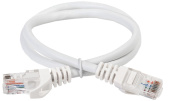 Патч-корды коммутационный шнур кат. 6 utp pvc 1м белый | pc08-c6u-1m | itk выгодная цена