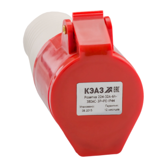 1Разъемы промышленные розетка 214-16а-6h-380ac-3p+pe-ip44 | 222750 | кэаз выгодная цена