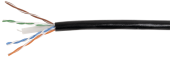 Кабель витая пара (UTP, FTP) каб. в. п. u/utp кат. 6 4x2х23awg solid lszh 305м чер. | lc3-c604-129 | itk выгодная цена