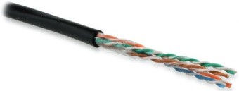 1Кабель витая пара (UTP, FTP) кабель витая пара, u/utp, категория 5e, 4 пары(24 awg), (solid), внешний, pe, -40°c - +60°c, черн uutp4-c5e-s24-out-pe-bk-500 | 49118 | hyperline выгодная цена
