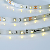 Ленты светодиодные лента светодиодная нейтральный свет 4000к uls-m11-2835-60led/m-8mm-ip20-dc12v-4,8w/m-5m-4000k profi | ul-00004357 | uniel выгодная цена