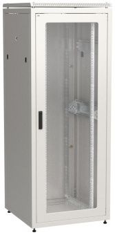 1Шкафы и стойки телекоммуникационные 19 linea n 42u 800х800мм стекл. пер. дв. задн. металл. сер. | ln35-42u88-gm | itk выгодная цена