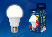Лампы (источники света) лампа светодиодная led-a60 12w/ww/e27/fr plp01wh led. "груша", матовая. серия яркая, пр-во россия, 3000k | ul-00001526 | uniel выгодная цена