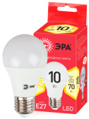 Лампы (источники света) лампа светодиодная red line eco led a60-10w-827-e27 e27 / е27 10вт груша теплый белый свет | б0028006 | эра выгодная цена