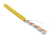 Кабель витая пара (UTP, FTP) uutp4-c5e-s24-in-lszh-yl-100 (100 м) кабель витая пара, неэкран. u/utp, категория 5e, 4 пары (24 awg), одножил. (solid), lszh | 273514 | hyperline выгодная цена