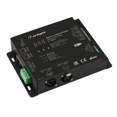 Ленты светодиодные декодер smart-k57-dmx (230v, 4x2a, xlr3) (arlight, ip20 металл, 5 лет) | 028453 | arlight выгодная цена