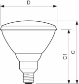 Лампы (источники света) лампа накаливания зеркальная зк par38 120w e27 24v sp 10d 1ct/12 | 923810020511 | philips выгодная цена