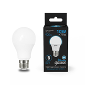 Лампы (источники света) лампа светодиодная a60 10w 920lm 6500k e27 led 1/10/50 | 102502310 | gauss выгодная цена