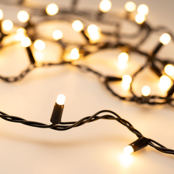 1Ленты светодиодные светодиодная гирлянда ard-string-classic-10000-black-100led-milk-std warm (230v, 7w) (ardecoled, ip65) | 028209 | arlight выгодная цена