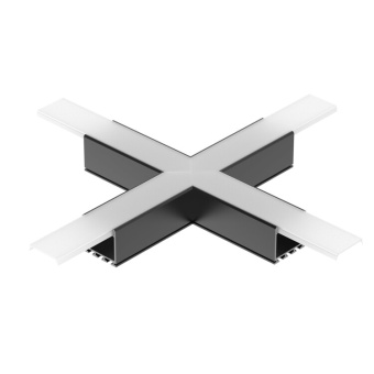 1Ленты светодиодные крестовина pls-lock-h25-х90 black (с экраном mat-l) (arlight, металл) | 031269 | arlight выгодная цена