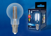 Лампы (источники света) лампа светодиодная led-g45-11w/4000k/e14/cl pls02wh led. "шар", прозр.4000к серия sky | ul-00005177 | uniel выгодная цена
