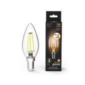 Лампы (источники света) лампа светодиодная black led filament свеча e14 7w 550lm 2700к step dimmable | 103801107-s | gauss выгодная цена