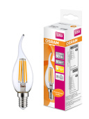 Лампы (источники света) лампа светодиодная филаментная led star classic ba 5w, прозрачная колба, е14 lsclba60 cl 5w/827 230vfile1410x1ru | 4058075212336 | osram выгодная цена