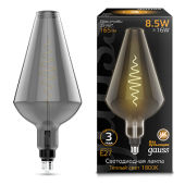 Лампы (источники света) лампа светодиодная led filament vase e27 8.5w gray 165lm 1800k 1/2 | 180802005 | gauss выгодная цена