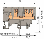 Клеммные соединения клемма m4/6.3g винт 4мм.кв. винтовой зажим 4 мм.кв., 1 quick connect (fast on) 6,3x0,8 мм, | 1sna115279r0200 | te выгодная цена