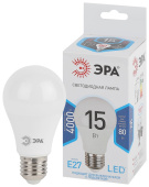 Лампы (источники света) лампа светодиодная led 15вт е27 4000к стандарт smd a60-15w-840-e27 | б0033183 | эра выгодная цена