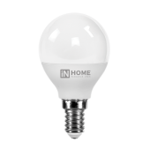 Лампы (источники света) лампа светодиодная led-шар-vc 6вт 230в е14 4000к 540лм | 4690612020518 | in home выгодная цена