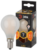 Лампы (источники света) лампа светодиодная f-led p45-7w-827-e14 frost лампы светодиодные f-led эра (филамент, шар мат., 7вт, тепл, e14) | б0027956 | эра выгодная цена