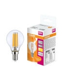 Лампы (источники света) лампа светодиодная филаментная led star classic p 6w, прозрачная колба, е14 ledsclp75 6w/827 230v fil e1410x1ru | 4058075218147 | osram выгодная цена