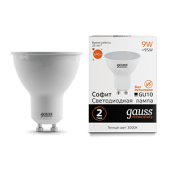 Лампы (источники света) лампа светодиодная led elementary mr16 gu10 9w 640lm 3000к | 13619 | gauss выгодная цена