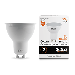 1Лампы (источники света) лампа светодиодная led elementary mr16 gu10 9w 640lm 3000к | 13619 | gauss выгодная цена