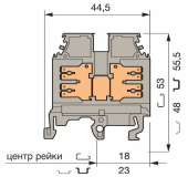 Клеммные соединения клемма m2,5/6.2g.2g, 4 quick connect (fast on) 6,3x0,8 мм или 2,8х0,8 мм, горизонтальные | 1sna115191r0300 | te выгодная цена