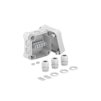 1Коробки распределительные распределительная коробка x04, ip 67, 114х114х78 мм, с клеммой и 3-я кабельными вводами v-tec | 2005224 | obo bettermann выгодная цена
