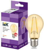 Лампы (источники света) лампа светодиодная led a60 шар золото 11вт 230в 2700к e27 серия 360° | llf-a60-11-230-30-e27-clg | iek выгодная цена