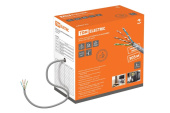 Кабель витая пара (UTP, FTP) кабель витая пара u/utp cat 5e 4х2х24awg (305м) solid, пвх, серый | sq0107-0101 | tdm выгодная цена