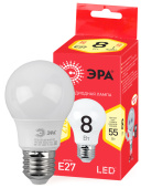 Лампы (источники света) лампа светодиодная eco led a55-8w-827-e27 лампы светодиодные эко эра (диод, груша, 8вт, тепл, e27) | б0032095 | эра выгодная цена