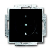 Розетки, выключатели, звонки электрические розетка schuko с индикацией led, future, черный бархат | 2013-0-5330 | 2cka002013a5330 | abb выгодная цена