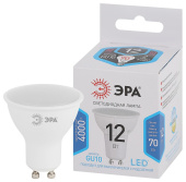 Лампы (источники света) лампа светодиодная std led mr16-12w-840-gu10 12вт софит нейтральный белый свет | б0056485 | эра выгодная цена