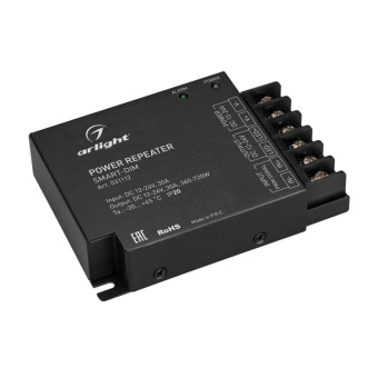 1Ленты светодиодные усилитель smart-dim (12-24v, 1x30a) (arlight, ip20 металл, 5 лет) | 031112 | arlight выгодная цена
