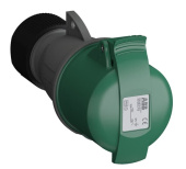 Разъемы промышленные розетка кабельная easy&safe 332ec10,32а,3p+e,ip44,10ч|2cma102043r1000| abb выгодная цена