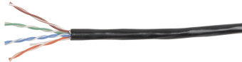1Кабель витая пара (UTP, FTP) каб. в. п. u/utp кат. 5e 4x2х24awg solid lszh 305м чер. | lc3-c5e04-129 | itk выгодная цена