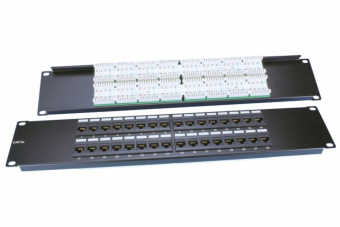 1Патч-панели патч-панель pp3-19-32-8p8c-c5e-110d 19", 2u, 32 порта rj-45, категория 5e, dual idc, rohs, цвет черный | 246097 | hyperline выгодная цена