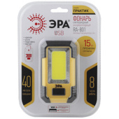 Фонари фонарь рабочий 1хled cob аккумулятор ra-801 практик, usb кабель, магнит, крючок | б0027824 | эра выгодная цена