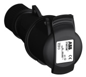 Разъемы промышленные розетка кабельная easy&safe 216ec6b,16а,2p+e,ip44,6ч,черн|2cma103578r1000| abb выгодная цена