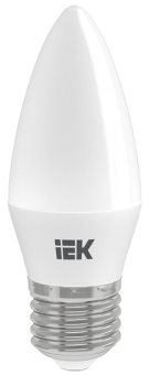1Лампы (источники света) лампа светодиодная led 7вт е27 220в 4000к c35 свеча | lle-c35-7-230-40-e27 | iek выгодная цена