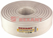 Кабель коаксиальный (RG) кабель rg-6u+cu, (75%), 75 ом, 100м., белый | 01-2223 | rexant выгодная цена