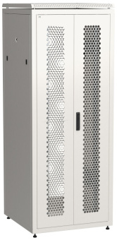 1Шкафы и стойки телекоммуникационные 19 linea n 42u 800х800мм распашн. перф. дв. задн. перф. сер | ln35-42u88-2pp | itk выгодная цена