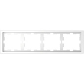 Розетки, выключатели, звонки электрические d-life рамка 4-постовая, бел. лотос , sd | mtn4040-6535 | schneider electric выгодная цена