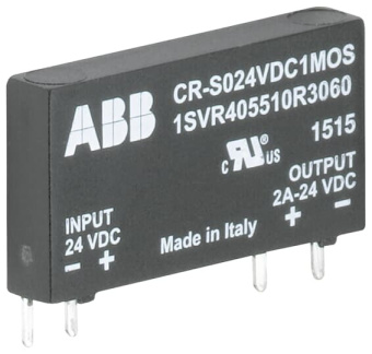 1Реле оптопара cr-s024vdc1tri (вход: 24в dc, выход: 2a; 240в ac) для монтажа в цоколь cr-s | 1svr405510r3070 | abb выгодная цена