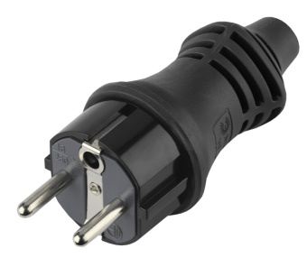 1Разъемы каучуковые v6(b) вилка ip44 каучук c/з 16a черная (10/100/4200) | б0019193 | эра выгодная цена