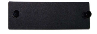 1Оптические компоненты СКС панель лицевая fo-fr-w140h42-bk (модуль) заглушка, черная | 250388 | hyperline выгодная цена