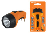 Фонари фонарь универсальный «комета 4» ручной аккумуляторный, 1вт 1 светодиод, 0,5ач 230в вилка | sq0350-0042 | tdm выгодная цена