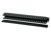 Шкафы и стойки телекоммуникационные 19 cm-1u-5r-pl-cov кабельный организатор с пластиковыми кольцами с крышкой, 19", 1u | 430223 | hyperline выгодная цена