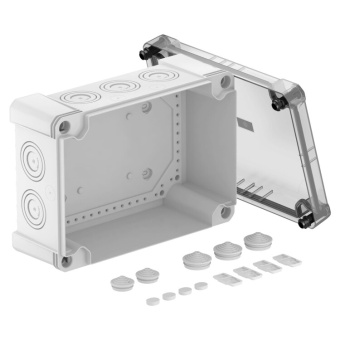 1Коробки распределительные распределительная коробка x25, ip 67, 286х202х126 мм, с прозрачной крышкой | 2005074 | obo bettermann выгодная цена